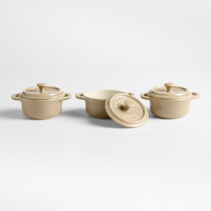 Mini cazuelas Staub ® con semillas de sésamo, juego de 3