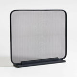 Pantalla negra para chimenea Telum.