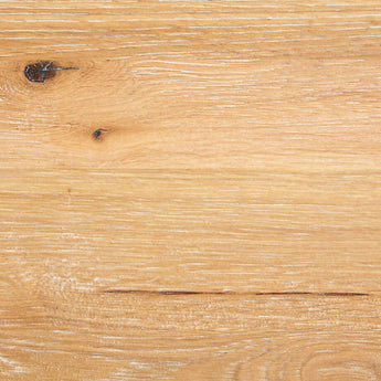 Mesa auxiliar de madera de roble blanco natural Terra.