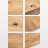 Consola multimedia de almacenamiento de madera de roble natural Terra 68".
