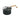 Palomitero de cocina negro.