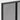 Pantalla de chimenea vertical negra.