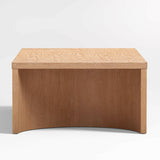 Mesa de centro rectangular Virage de madera de roble marrón claro de 54".