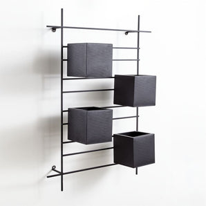 Jardinera para Exterior montada en pared de 4 cajas