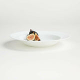 Tazón bajo blanco perla.