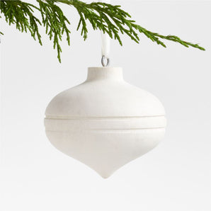 Adorno de madera en forma de cebolla para el árbol de Navidad