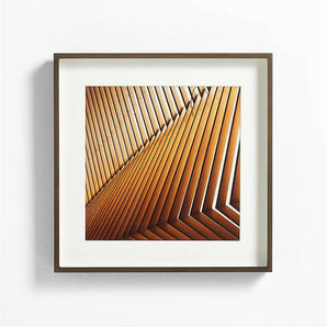 Marco de pared de bronce antiguo cepillado.