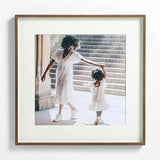 Marco de pared de bronce antiguo cepillado.