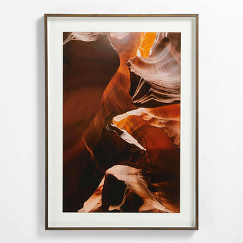 Marco de pared de bronce antiguo cepillado 20x30.