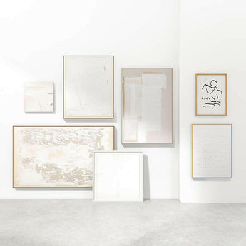 'Taso 24' Decoración de pared con azulejos blancos tallados a mano 24 "x1,5".