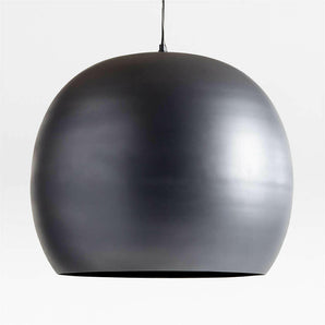 Lámpara colgante circular de metal negro Elara