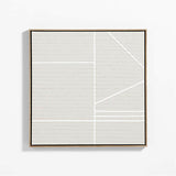 "Keep Going IV" de Lindye Galloway Tan Brown Canvas 31"x31" Cuadro de pared enmarcado.