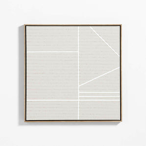 "Keep Going IV" de Lindye Galloway Tan Brown Canvas 31"x31" Cuadro de pared enmarcado.