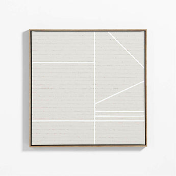 "Keep Going IV" de Lindye Galloway Tan Brown Canvas 31"x31" Cuadro de pared enmarcado.