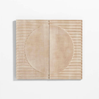 Arte mural de madera blanqueada Lapurs.