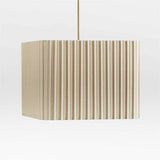 Lámpara colgante de tela de lino marfil Patrice.