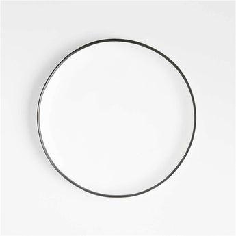 Gama Blanco Exterior Plato de ensalada de melamina de Leanne Ford.