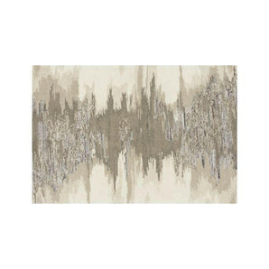 Birch Alfombra abstracta de mezcla de lana.