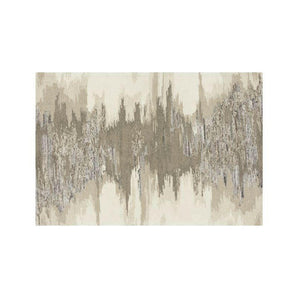Birch Alfombra abstracta de mezcla de lana