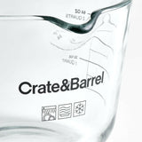 Crate & Barrel 8C Cristal Vaso medidor.