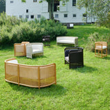 Taburete de mostrador de caña natural Fields de Leanne Ford.