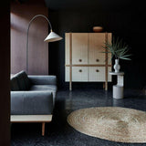 Alfombra redonda Sentina Light Natural de 6 pies.