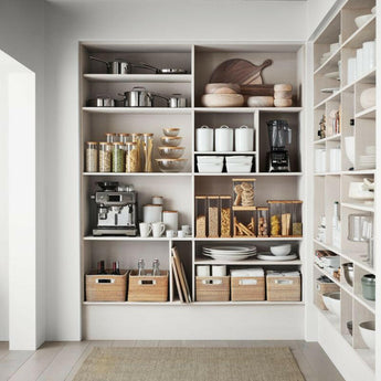 Pequeño bol mezclador Cristal con tapa de bambú.