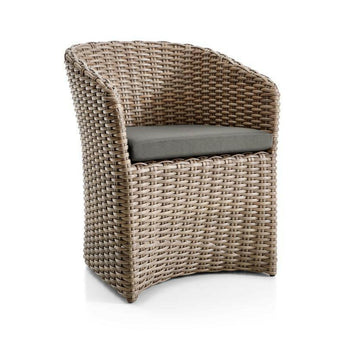 Abaco Exterior Silla de comedor con cojín Sunbrella®.