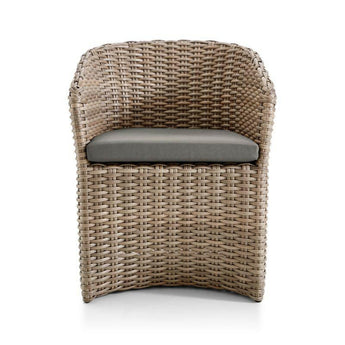 Abaco Exterior Silla de comedor con cojín Sunbrella®.