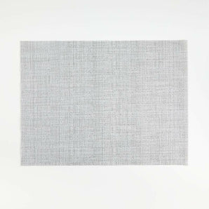 Mantel individual de vinilo chilewich ® rectangular crepé plateado fácil de limpiar.