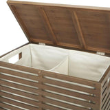 Cesto de bambú Dixon con forro.