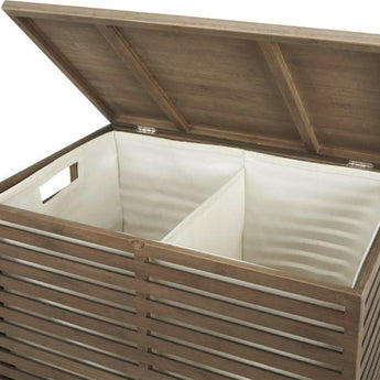 Cesto de bambú Dixon con forro.