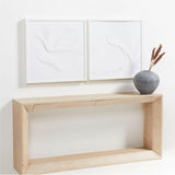 "Empíreo" Arte mural de papel enmarcado 30"x30" de Jean Kenna.