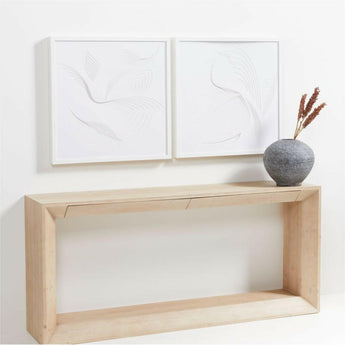 "Empíreo" Arte mural de papel enmarcado 30"x30" de Jean Kenna.