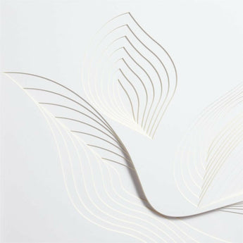 "Empíreo" Arte mural de papel enmarcado 30"x30" de Jean Kenna.