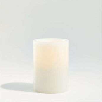 Vela de pilar de cera sin llama.