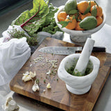 Frutero de mármol de cocina francesa.