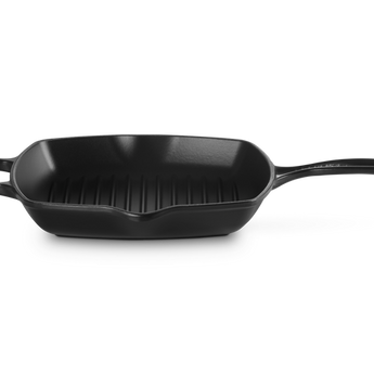 Sartén cuadrada Le Creuset, negra.