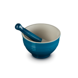 Le Creuset Mortero Verde azulado profundo.