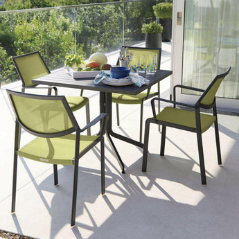 Mesa de comedor con tapa abatible cuadrada Lanai.