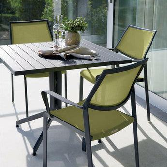 Mesa de comedor con tapa abatible cuadrada Lanai.