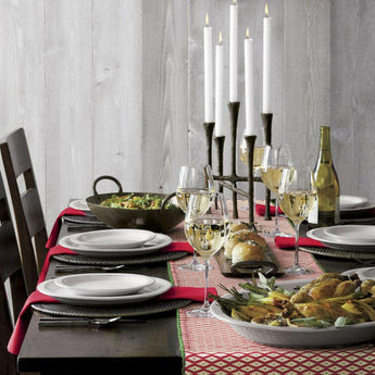 Bol de servir de hierro martillado Feast.