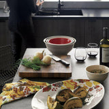 Tabla de cortar de grano cuadrado.