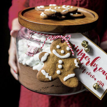 Montana Tarro pequeño de 48 oz. de acacia y Cristal .