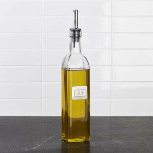 Cristal Botella dispensadora de aceite de oliva