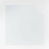 Funda nórdica blanca nítida de algodón orgánico.