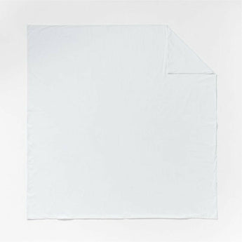 Funda nórdica blanca nítida de algodón orgánico.