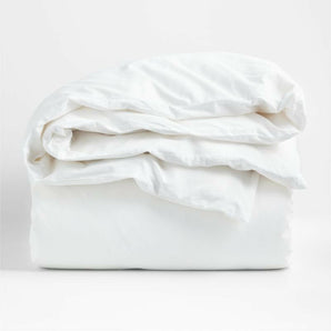 Funda nórdica de algodón orgánico Crisp White