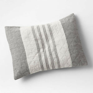 Laurentis Tinta Raya Arrugada Negra Standard Sham.