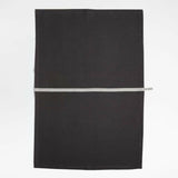 Paños de cocina de algodón natural y gris Oslo, juego de 2.